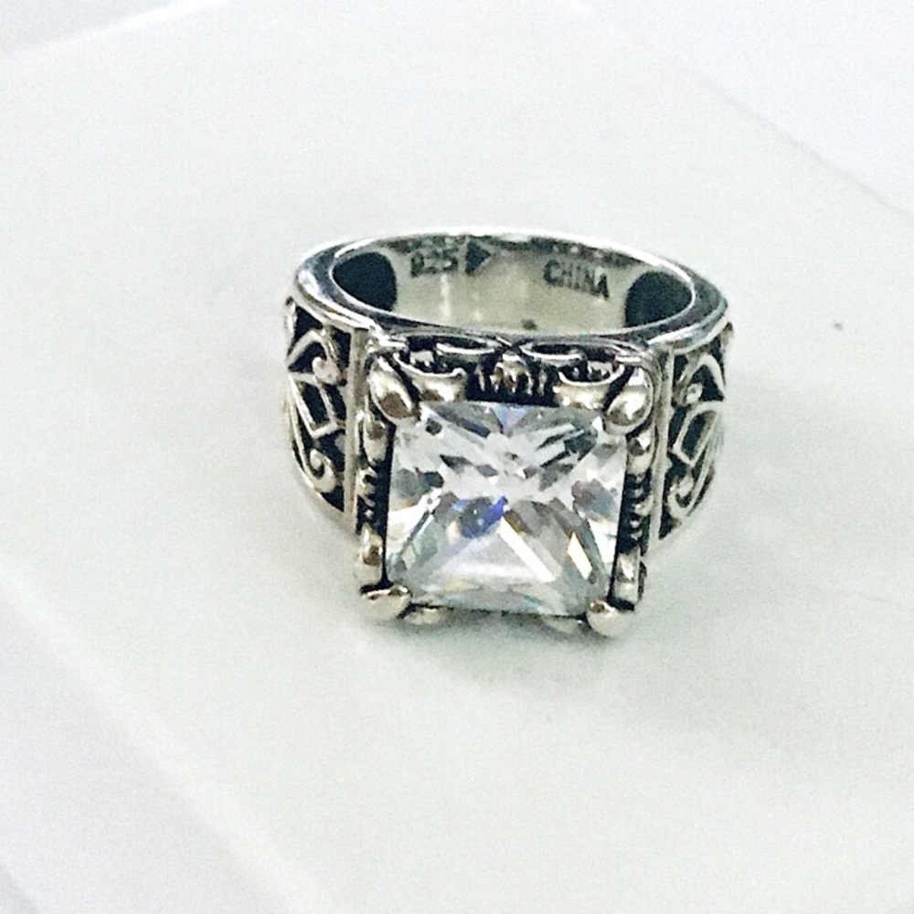 SILPADA Uptown Sterling Silver CZ Cocktail Ring - Picture 3 of 10